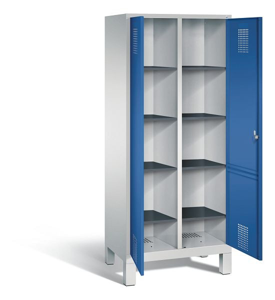 C+P washok Evolo, H1850xW810xD500mm, kleur: lichtgrijs / gentiaanblauw, 48012-22B S10014
