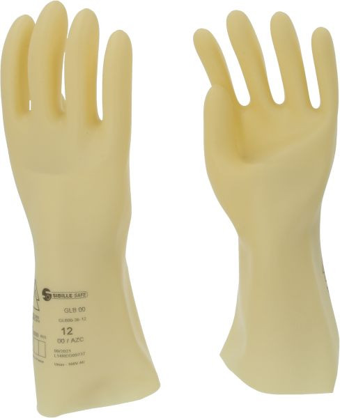 KS Tools Elektriciensbeschermhandschoen met beschermende isolatie, maat 12, klasse 00, wit, 117.0050
