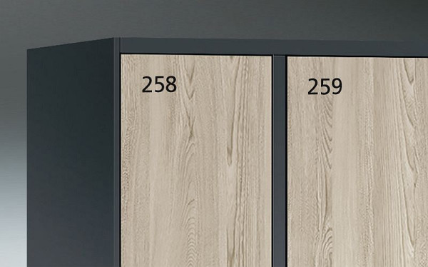 C+P selbstklebende Nummerierung, 3-stellig, Farbe: Schwarz, 4400-74951