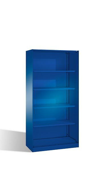 C+P bureauplank Asisto, H1980xB1000xD435mm, kleur: gentiaanblauw, 5 niveaus, 140002-000 S10017