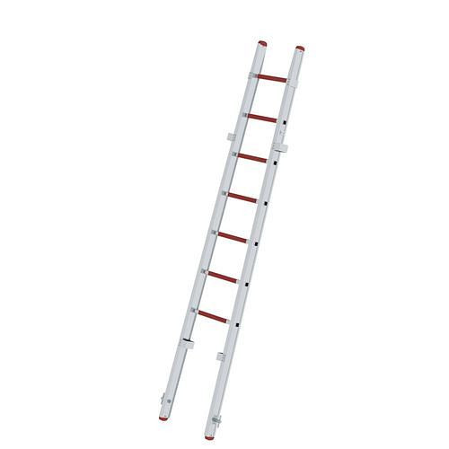 Krause opzetladder bovendeel van aluminium, 7 sporten, ladderdeel B, 305096