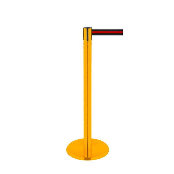 Stein HGS HGS personengeleidingssysteem -P-Line 360-, metaal, geel, zwart/rood/zwart horizontaal (gestreept), met riemeindstuk (standaard), riemlengte: 2,3 m, 40011-0602