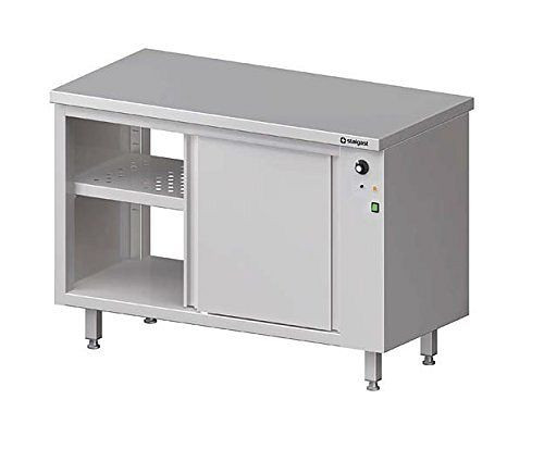 Stalgast doorschuifverwarmingskast, hoogte 850 mm, met schuifdeuren