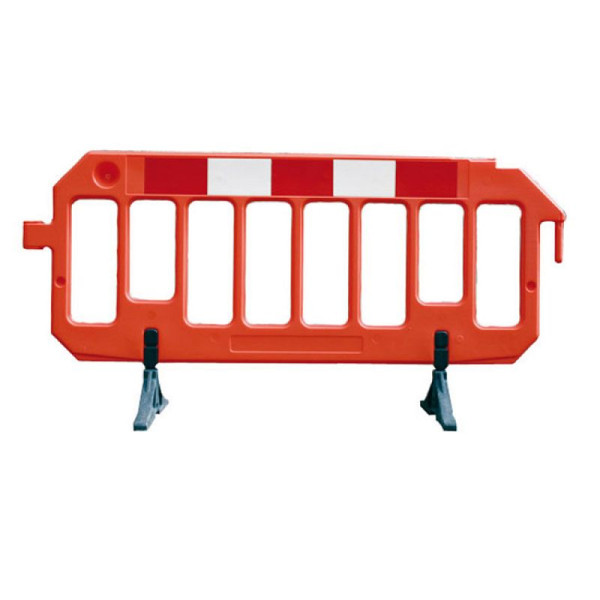 Stein HGS HGS-barrière van kunststof, 2000 x 1000 mm, rood, verstelbare voeten, 24203