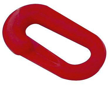 Schake-barrièrekettingen en kettingschakels van kunststof, verbindingsschakel, 8 mm dik, geel, 430_16G