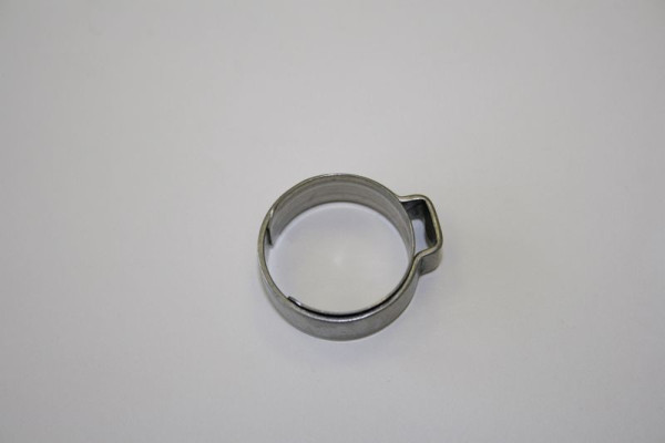 ELMAG 1-oorklem met inzetring, 17,5 OET 14,6 - 16,8 mm (roestvrij staal), 42733