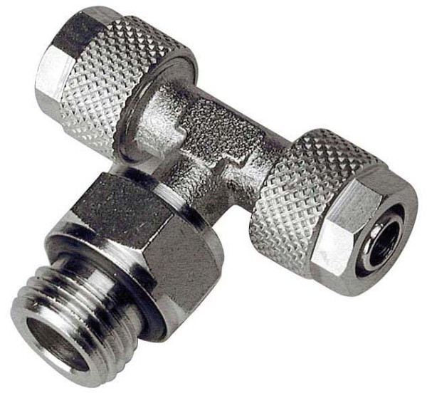 timmer A-TEd-6/4-1/8-MSv, T-schroefverbinding - drukloos verstelbaar, cilindrische schroefdraad met O-ring, VE: 10 stuks, 01361029