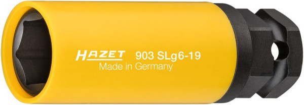 Hazet impact, machine schroevendraaierdop, zeskant, hol vierkant 12,5 mm, buitenste zeskant 24 mm, 19 mm, 903SLG6-19
