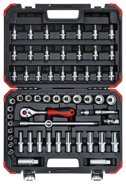 GEDORE dopsleutelset rood 3/8 SW6-24mm 59-delig, 3300054