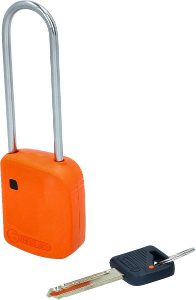 KS Tools vergrendelend hangslot, oranje, metaal, 76 mm, 117.0219