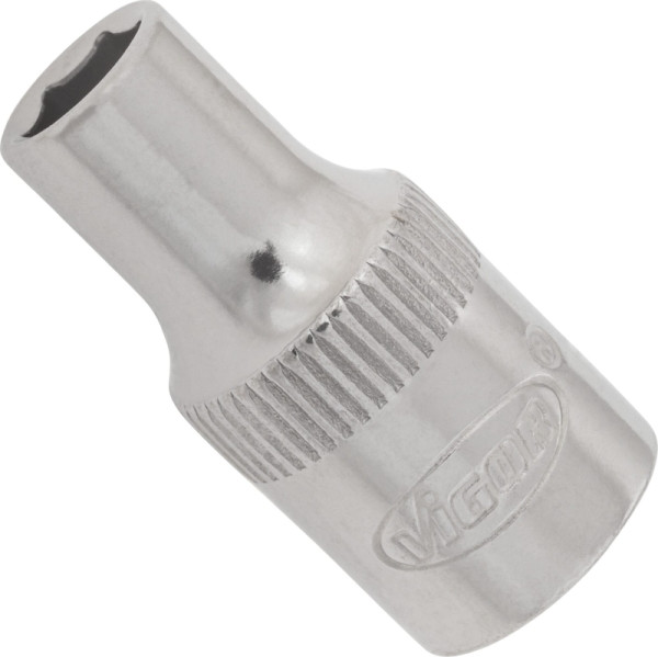 VIGOR dopsleutelinzet, hol vierkant 6,3 mm (1/4 inch), buitenzeskantprofiel, 5 mm, V2416N