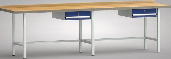 KLW professionele werkbank 3000 x 700 x 905 mm L x D x H (ERGO uitvoering), WP302E-3000M45-E7002