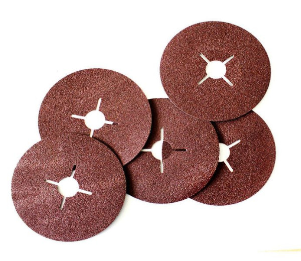VaGo-Tools fiberschijven 125 mm fiberschijven voor haakse slijpmachines P100, VE: 50 stuks, VGFD-125-100-10_kv