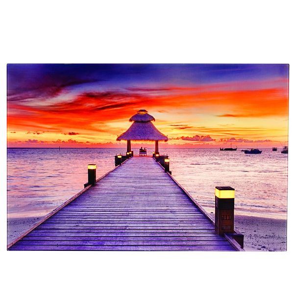 Mendler glas foto T116, muurschildering poster motief, 40x60cm, brug, 36754