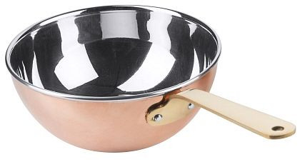 Contacto Wok 14 cm gemaakt van koper/roestvrij staal, 8767/140