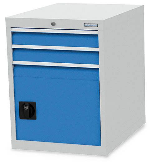 Bedrunka + Hirth ladekast, diepte 736 mm, R 18-24, aantal lades: 3, aantal draaideuren: 1 Afmetingen in mm (BxDxH): 555 x 736 x 819, 580 / 0300.400V