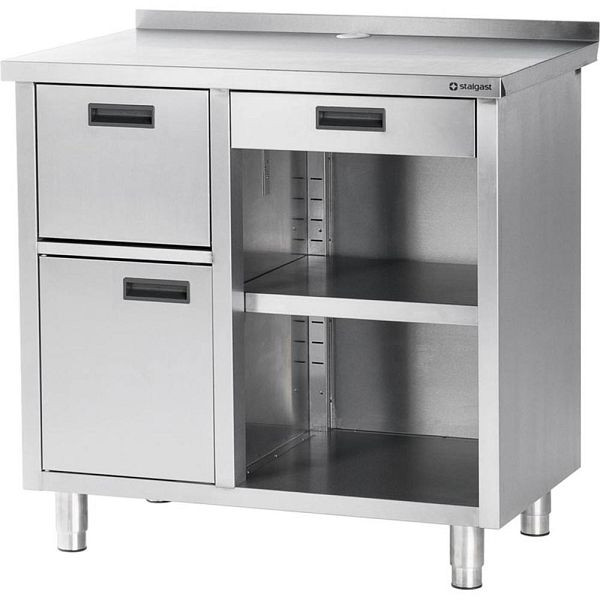 Stalgast werktafel voor koffiemachine, 1000 x 700 x 1000 mm (BxDxH), VBT10701A