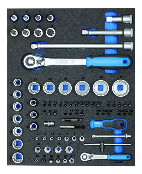 GEDORE dopsleutelassortiment 1/4"+1/2", 2957191