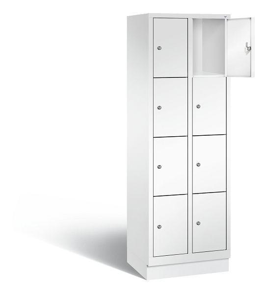 C+P lockerkast Evolo, H1800xB610xD500mm, kleur: verkeerswit, 48020-204 S10228