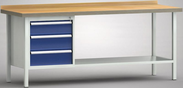 KLW standaard werkbank - 2000 x 700 x 840 mm L x D x H, WS119N-2000M40-E1632