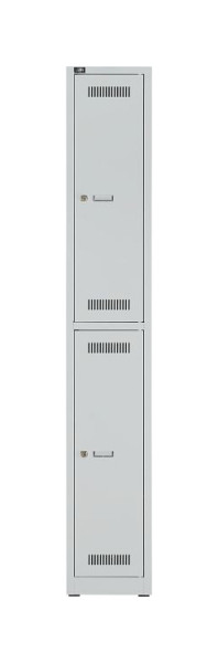 Bisley LIGHT multifunctionele kledingkast LIGHT kledingkast LIGHT, 1 vak 300 met 2 vakken, kleur lichtgrijs, GL03S2245