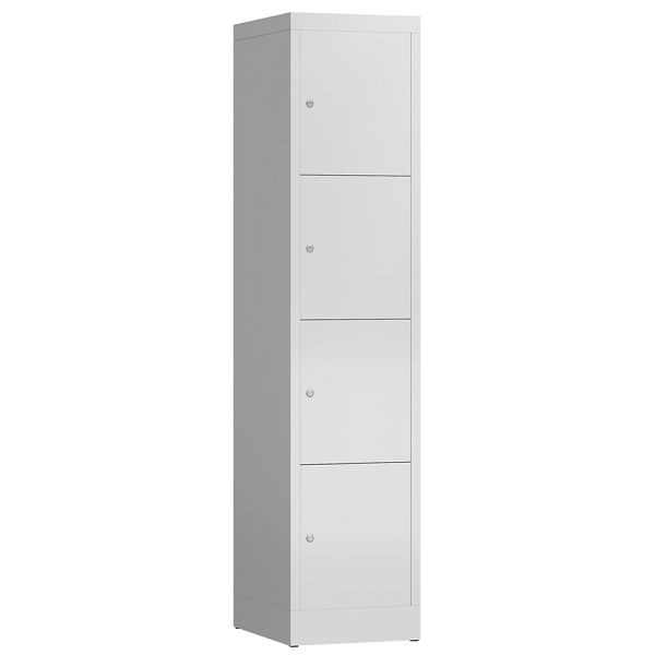 Lüllmann ClassiX lockerkast, 1 compartiment, 4 compartimenten, 1800 x 415 x 500 mm, lichtgrijs, X-523410