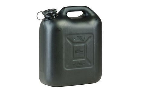 DENIOS brandstofjerrycan CLASSIC, extra stabiele versie, 18 liter, zwart, verpakking van 3, 308366