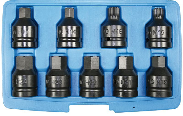 SW-Stahl IMPACT-schroevendraaierbits, 3/4", binnenzeskant, 9 stuks, 07942L