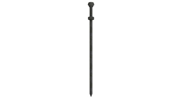 Schake grondnagel type 2 (met onderring), diameter: 25 mm, lengte: 900 mm, 322509