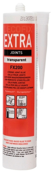 rutec Projekt Decofix Extra transparant 310 ml voor voegen voor 80M MHD 05/22, PFG952