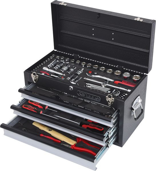 KS Tools 1/4"+1/2" CHROMEplus universele gereedschapsset, 99-delige inch-maten, 918.0150