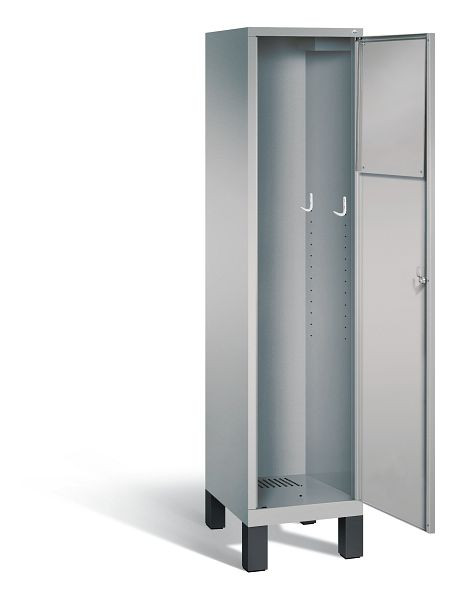 C+P wasverzamelkast Evolo, H1850xB420xD500mm, kleur: wit aluminium, 48070-210 S10161