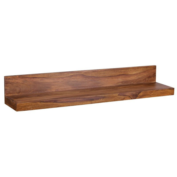 Wohnling wandplank MUMBAI massief sheeshamhout 110 cm, landhuisstijl, echt hout, natuurlijk product, WL1.576
