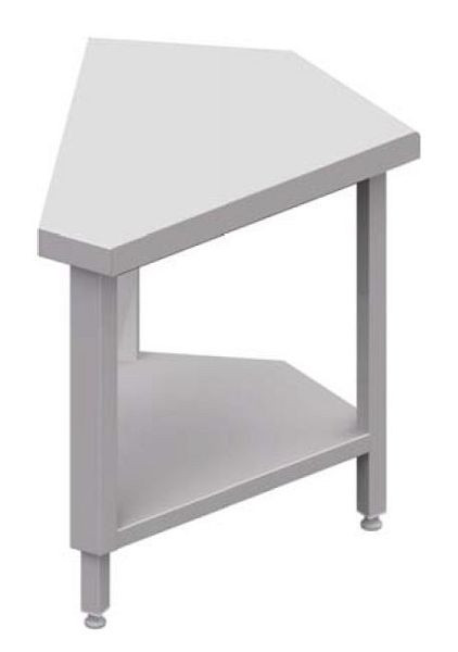 Stalgast neutrale uitgang 45° buitenhoekmodule 644x814x880 mm, RVS deksel, CF06114