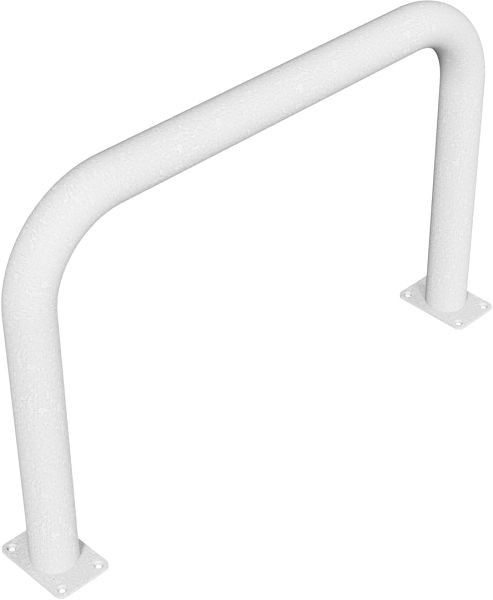 Schak-stootbescherming Ø 76 x 2,6 mm zonder dwarsbalk voor plugbevestiging, totale breedte: 1000 mm, totale hoogte: 650 mm, thermisch verzinkt, 477_06P