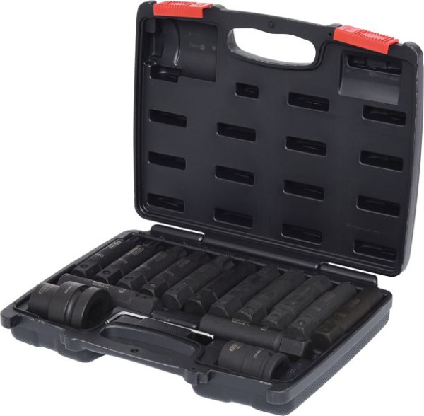 KS Tools 3/4"+1" krachtwisseldoppen- en bitdoppenset, 16-delig, 450.0420