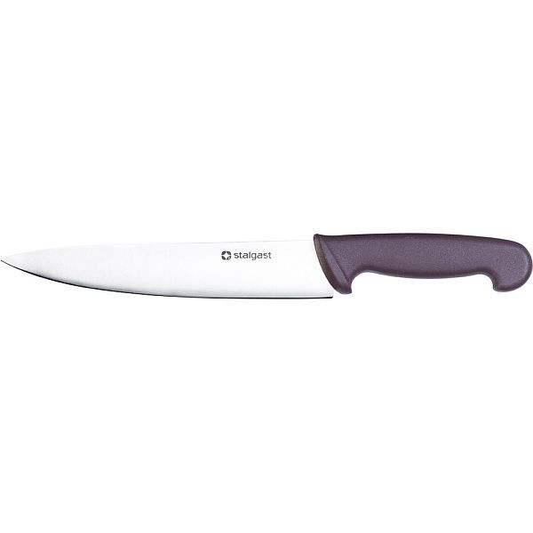 Stalgast keukenmes, HACCP, handvat bruin, roestvrijstalen lemmet 22 cm, MS0926210