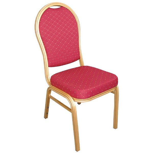 Bolero banketstoelen met ronde rugleuning rood, VE: 4 stuks, U525