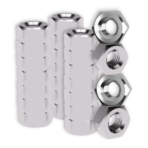 Offgridtec RVS moeren M4 - DIN 934/ISO 4032 A2 V2A - 25 stuks, 8-01-017870-001