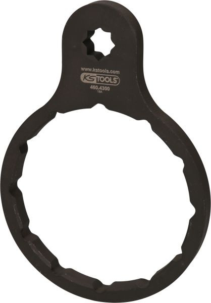 KS Tools brandstoffiltersleutel Ø 100 mm / 12 gleuven voor Fuso, 460.4300