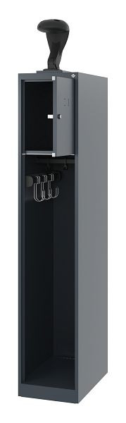 Brandweerkast C+P Evolo, model YOUNGSTER, 1 compartiment, H1530B300T500 mm, Antraciet, 0490015-10 S10004