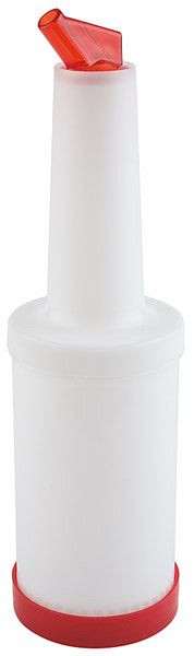 APS doseer-/bewaarfles, helder, Ø 9 cm, hoogte: 33 cm, 0,85 liter, polypropyleen, 4-delig, 93147