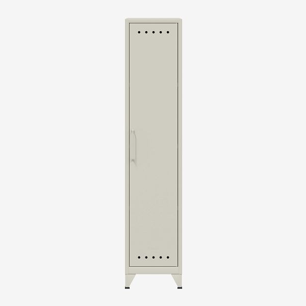 Bisley Fern Lockerkast met drie vaste planken, verkeerswit (696), FERLOC3S696