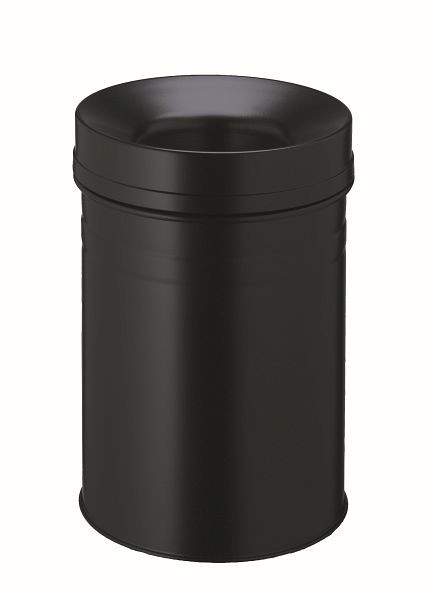 DURABLE prullenbak Safe+ rond 15 liter, zwart, 332501
