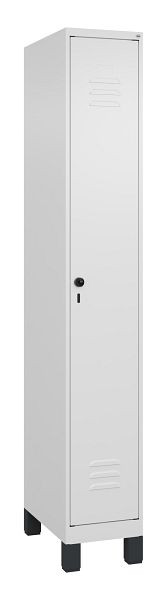C+P luierkluis Classic PLUS met middenwand, voeten, 1950x300x500mm, 9016/9016, veiligheidsdraaigrendel, 080010-10F S10014