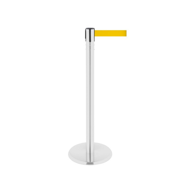 Stein HGS HGS personengeleidingssysteem -P-Line 360-, metaal, wit gecoat, geel, met bandeindstuk (standaard), bandlengte: 4 m, 40019-1202