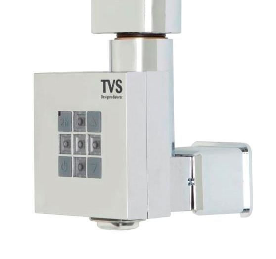 TVS EL 300 radiator, chroom, met timer en verborgen kabel, EL300D-CR