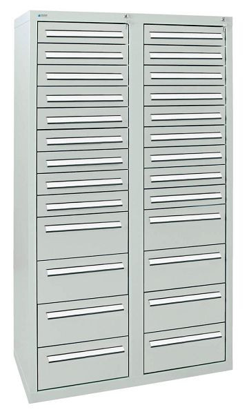 stumpf ladekast serie T-100 / 35-4, RAL 7035/7035, 26 laden (18x100, 8x200mm), 8154807