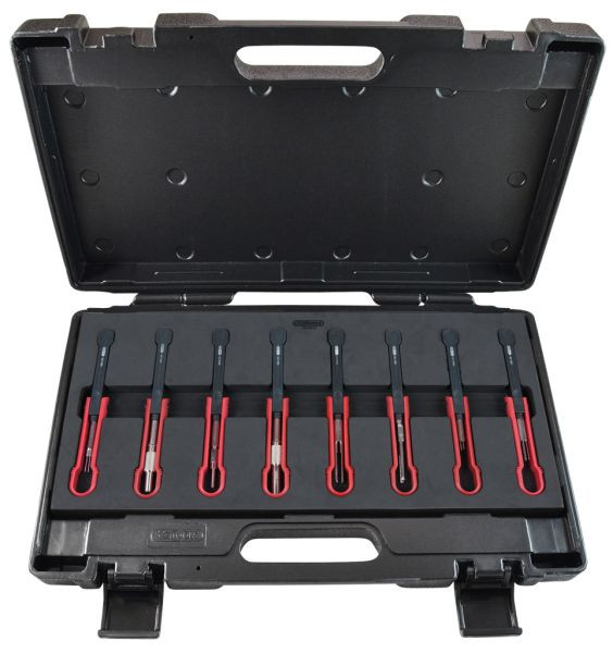 KS Tools bedrijfswagenontgrendelingsgereedschapset voor de meest voorkomende aansluitingen, 8-delig, 154.0175