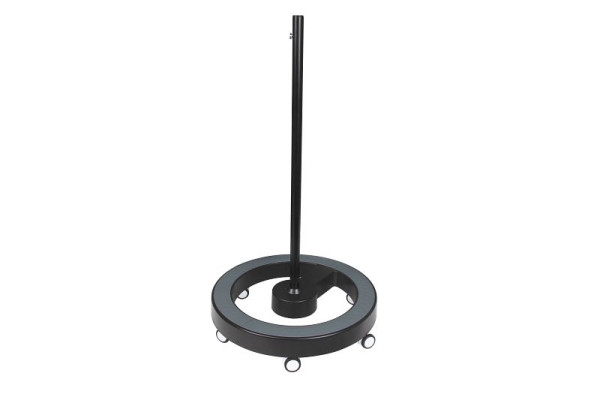 Lumeno verrijdbaar statief 6159SW met grijze voetring, zwart design, VE: 2 stuks, 6159SW